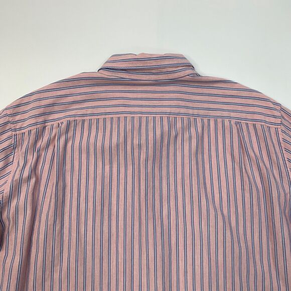 J Crew Shirt Mens XL Extra Large Bellini Pink Striped Classic Fit Button Down - Picture 6 of 8